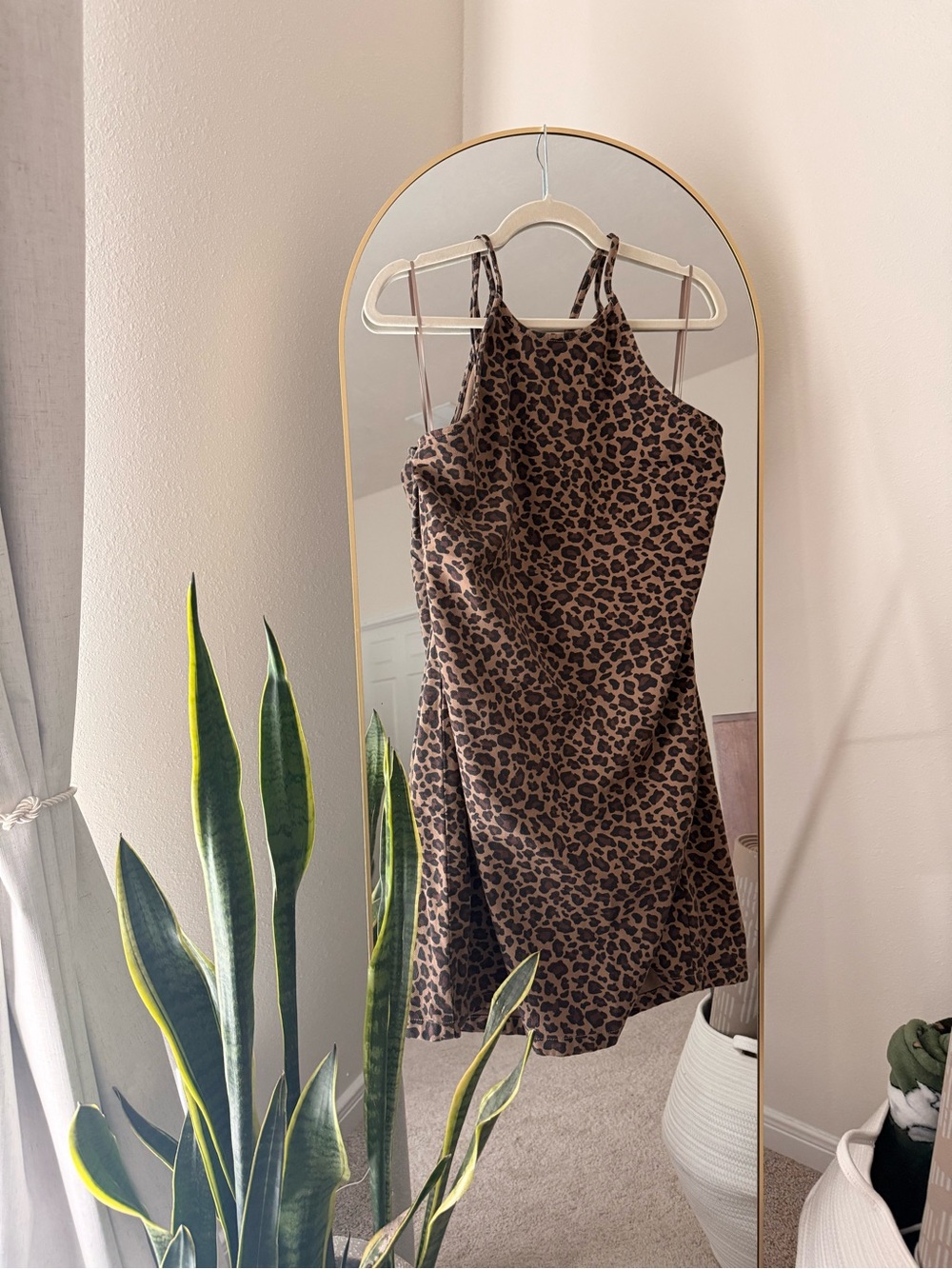 Abercrombie & Fitch Leopard Print Mini Dress - Brown & Black